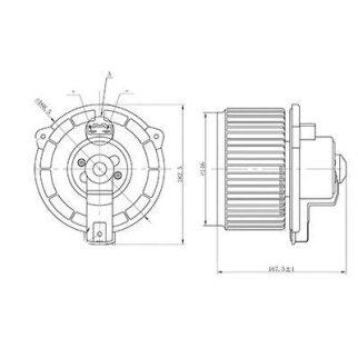 Вентилятор отопителя (Моторчик отопителя) LUZAR LFh 1950 фото