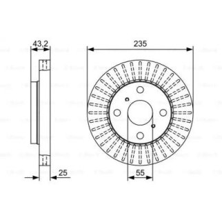 Диск тормозной BOSCH 0 986 479 W10 фото