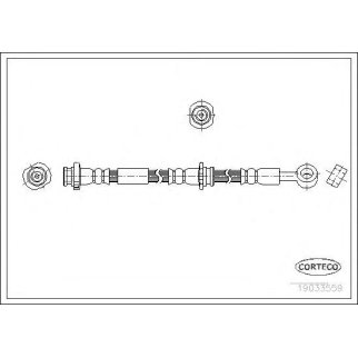 Шланг тормозной CORTECO 19033559 фото