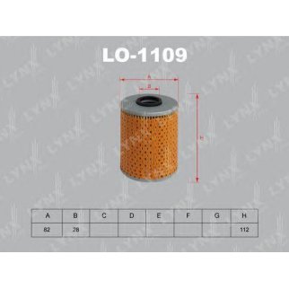 Фильтр масляный LYNXauto LO-1109 фото
