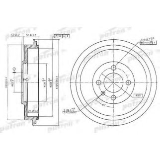 Барабан тормозной PATRON PDR1615 фото
