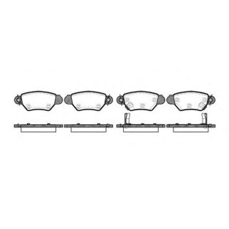 Колодки Opel Astra 1.2i-2.0Di 98-01/Zafira 1.8i/2.0Di 99-00 задние к-кт Remsa фото