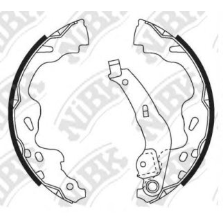 Колодки барабанные к-кт NiBK FN2386 фото