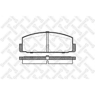 190 030B-SX_колодки дисковые задн.! с антискр. пл. Mazda 323 1.4-2.0/2.0TD 98-03/6 1.8-2.2/2.0D 02> фото