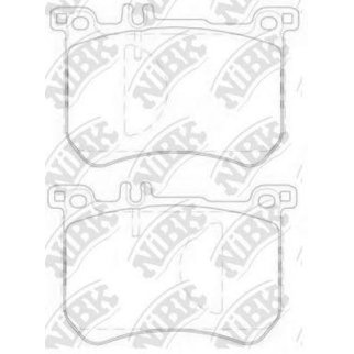 Колодки тормозные передние к-кт NiBK PN31015 фото