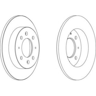 Диск тормозной передний вентилируемый FERODO DDF1541 фото