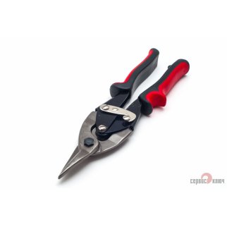 Ножницы по металлу собрезиненными ручками СЕРВИС КЛЮЧ фото 1