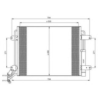 Радиатор кондиционера (конденсер) NRF 35848 фото