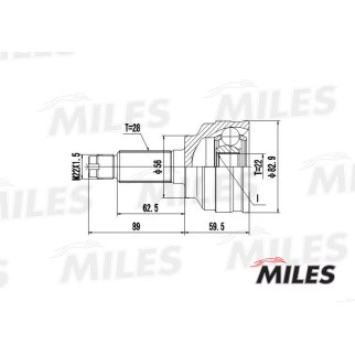 ШРУС наружный MILES GA20226 фото