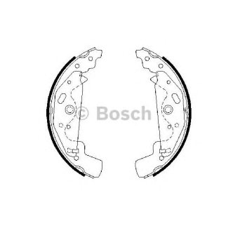 Колодки барабанные к-кт BOSCH 0 986 487 643 фото