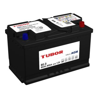Аккумуляторная батарея TUBOR AGM 6СТ80 обр 315х175х190 фото