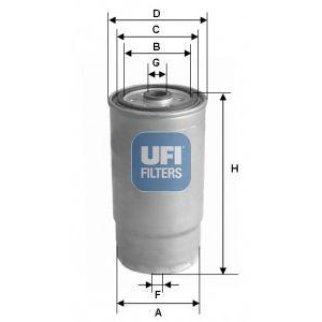 Фильтр топливный UFI 24 379 00 фото