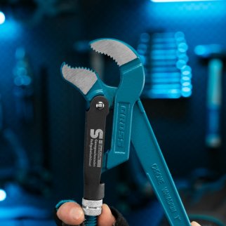 GROSS 15611 Ключ трубный рычажный, №1, 1", цельнокованый, CrV, тип - "S фото 6