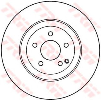 Диск тормозной передний вентилируемый TRW DF7351S фото