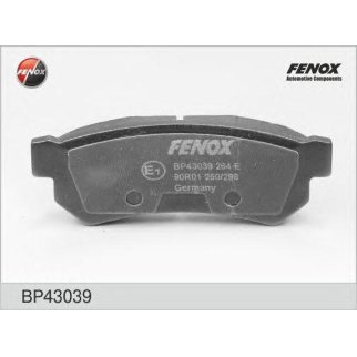 Колодки тормозные задние дисковые к-кт Fenox BP43039 фото