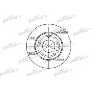 Диск тормозной PATRON PBD2704 фото