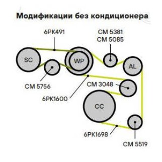 Ролик ручейкового ремня TRIALLI CM 3048 фото 5