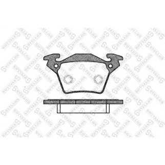 728 000B-SX_колодки дисковые !задн. MB 638 Vito 108CDi-114 2.0/2.3/2.2CDi/2.3TD 98> фото