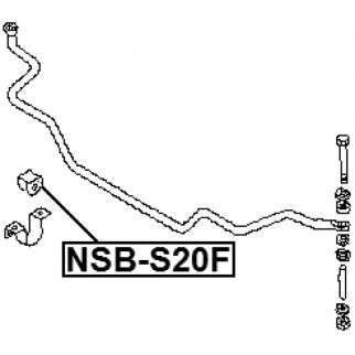 NSB-S20F_втулка стабилизатора переднего! d24 Nissan Vanette 94-11 фото 2 NSB-S20F_втулка стабилизатора переднего! d24 Nissan Vanette 94-11 фото 2