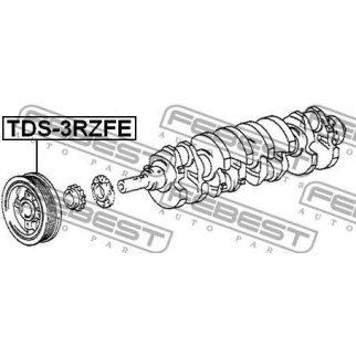 Шкив коленвала FEBEST TDS-3RZFE фото
