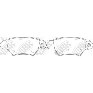 Колодки тормозные задние к-кт NiBK PN0162 фото