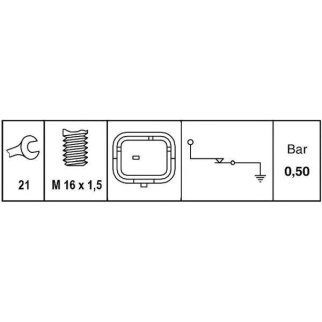 Датчик давл.масла PEUGEOT 206/307/406 1.1-2.0 98-09 фото