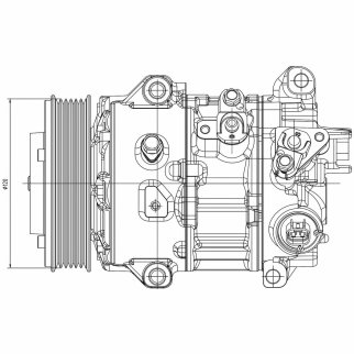 Компрессор кондиц. для а/м Toyota Camry (18-)/RAV 4 (18-) 2.5i (LCAC 1941) фото 3