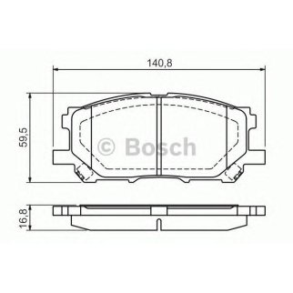 Колодки тормозные передние к-кт BOSCH 0 986 494 218 фото