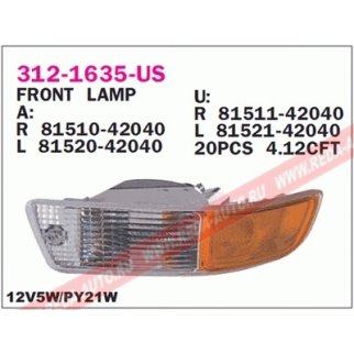 Фонарь указателя поворота TOYOTA RAV4 (94-00) фото