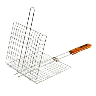 Решетка-гриль 270х240 мм, объемная хромированная PALISAD фото 2