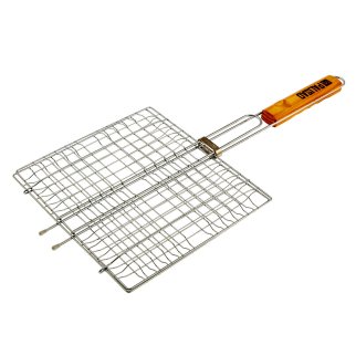 Решетка-гриль 270х240 мм, объемная хромированная PALISAD фото