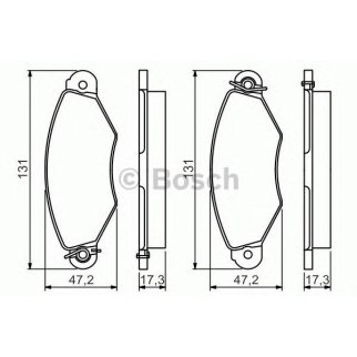 Колодки тормозные передние к-кт BOSCH 0 986 495 235 фото
