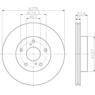 Диск тормозной передний вентилируемый TEXTAR 92080900 фото