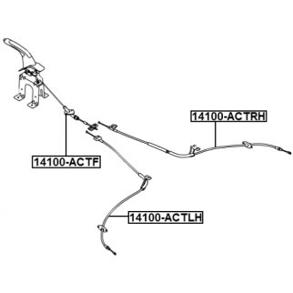 Трос ручного тормоза фото 2