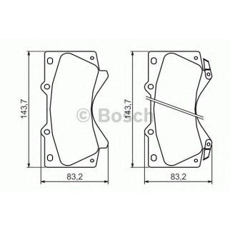 Колодки тормозные передние к-кт BOSCH 0 986 494 449 фото