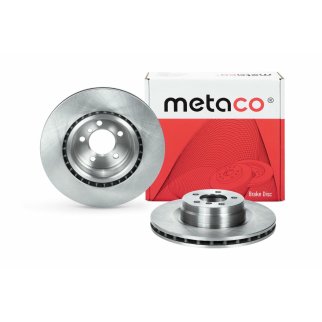 Диск тормозной передний вентилируемый metaco 3050-186 фото 3