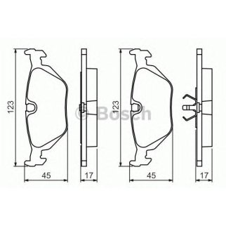 Колодки тормозные задние дисковые к-кт BOSCH 0 986 460 964 фото