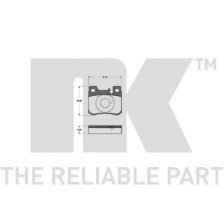 Колодки тормозные NK _223322 фото