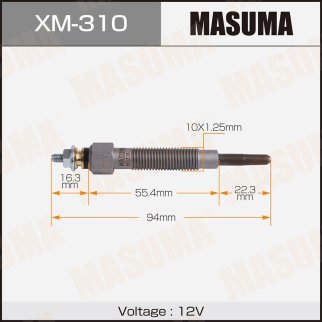 Свеча накаливания Masuma XM-310 фото