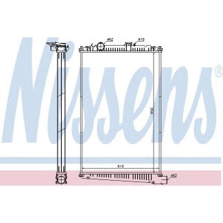 Радиатор основной Nissens 614420 фото