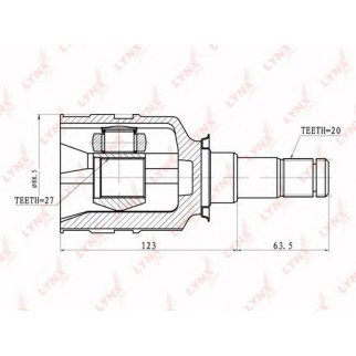 ШРУС внутренний LYNXauto CI7501 фото