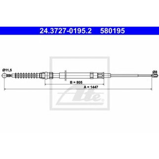 Трос стояночного тормоза фото