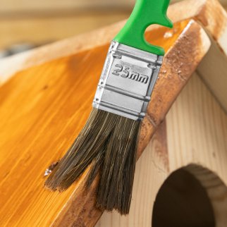 Набор кистей «Работы по дереву» 25 мм, 35 мм, 50 мм Color Line пластик MATRIX 83379 фото 7