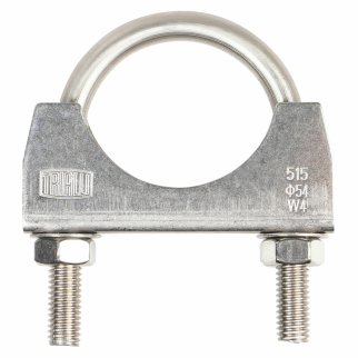 Хомут глушителя U-образный D=54 мм (стремянка) (нерж. сталь 304 SS) TRIALLI UC 54 SS фото 2