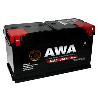 Аккумуляторная батарея AWA 6СТ 90 VLR обр. 353х175х190 Россия фото