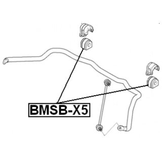 Втулка переднего стабилизатора FEBEST BMSB-X5 фото 2