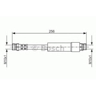Шланг тормозной VW Jetta (07-) AUDI A3 (04-) задний BOSCH фото