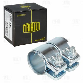 Хомут глушителя трубчатый с муфтой D=45 мм L=80 мм (оцинк. сталь) TRIALLI TC 45 Z фото