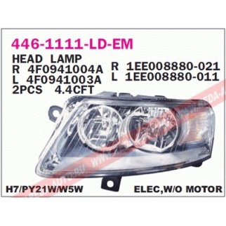 Фара левая DEPO 446-1111L-LD-EM фото