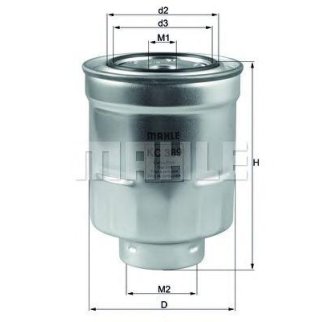 KC389_фильтр топливный! Toyota Auris 1.4D-4D/2.0D-4D/2.2D 07> фото 2